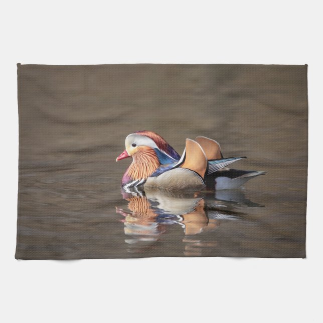 Mandarin Duck Geschirrtuch (Horizontal)