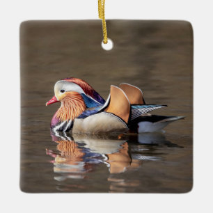 Mandarin Duck Keramikornament