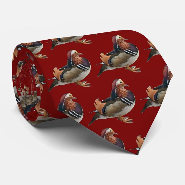 Mandarin Duck Krawatte (Gerollt)