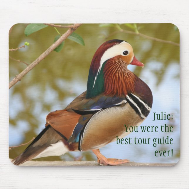 Mandarin Duck Mousepad (Vorne)