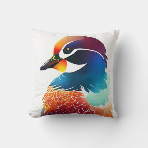 Mandarin Duck Wild Nature Animal Colors Malerei Kissen