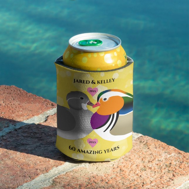 Mandarin Ducks Lovebirds jedes Jahr Dosenkühler (In Situ Pool)