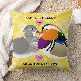 Mandarin Ducks Lovebirds jedes Jahr Kissen