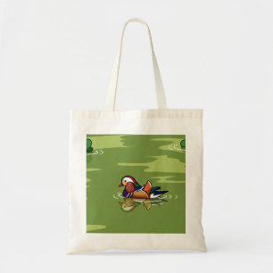 Mandarin-Ente Nahaufnahme-Tragetasche Tragetasche