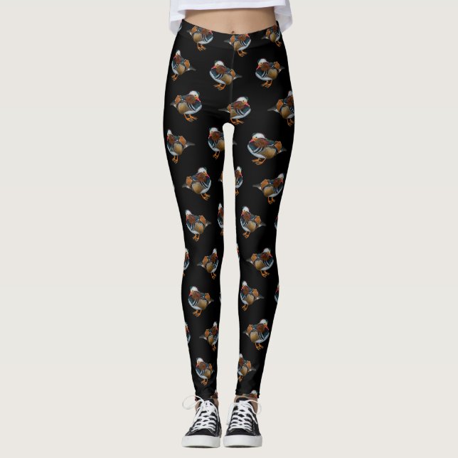 Mandarin Frenzy Leggings (Schwarz) (Vorderseite)