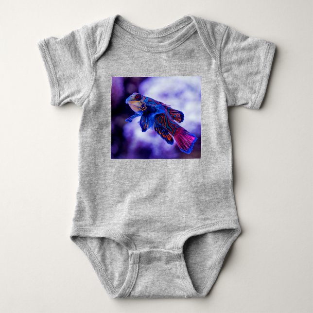 Mandarin Goby Fish Baby Strampler (Vorderseite)