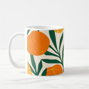 Mandarin Mosaic: Trendy Citrus Chic Kaffeetasse