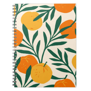 Mandarin Mosaic: Trendy Citrus Chic Notizblock