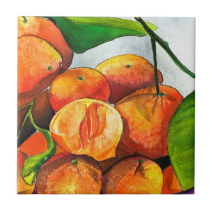 Mandarin-Orangenfrucht Fliese