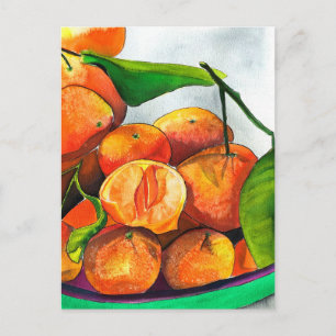 Mandarin-Orangenfrucht Postkarte