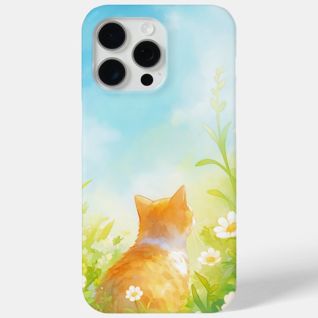 Mandarine Blumengarten Case-Mate iPhone Hülle (Rückseite)