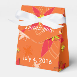 Mandarine Burst Gastgeschenk Hochzeit Geschenkschachtel