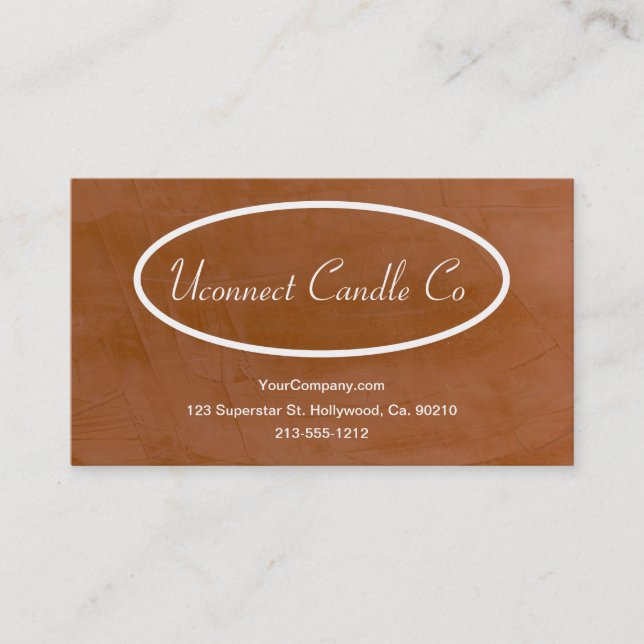 Mandarine Candle Company Business Card Visitenkarte (Vorderseite)