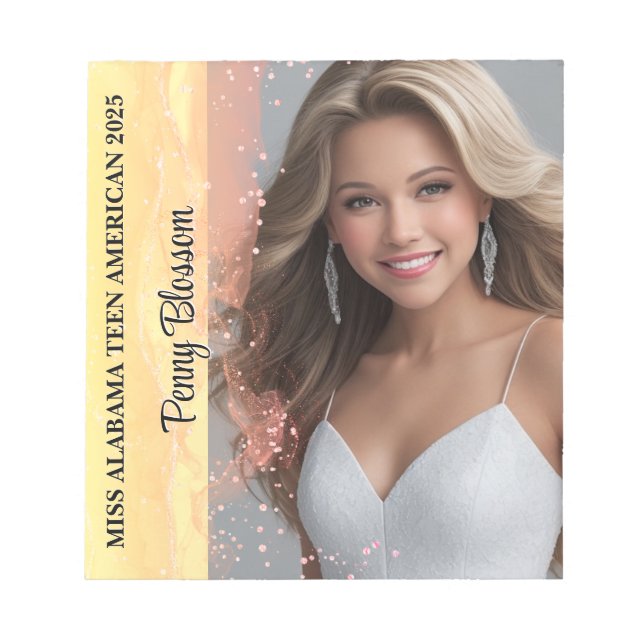 Mandarine Dream Pageant Autograph Pad Notepad Notizblock (Vorderseite)