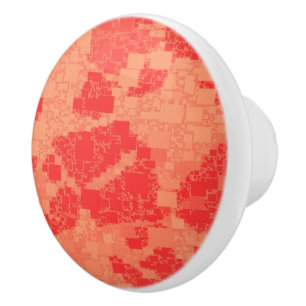 Mandarine-Eifer deckte Grafik mit Ziegeln Keramikknauf