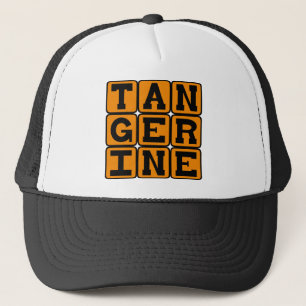 Mandarine, Frucht und Farbe Truckerkappe