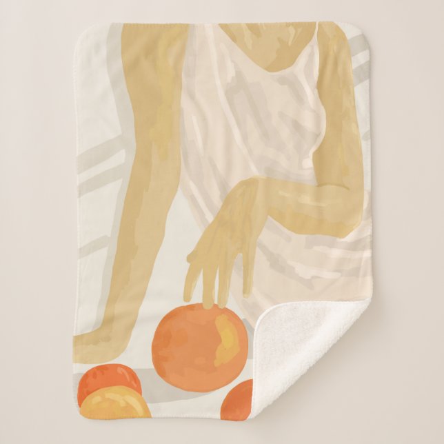 Mandarine Grace Sherpadecke (Vorderseite)