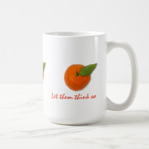 Mandarine mit grünem Blattblättriger Mandarine Tasse