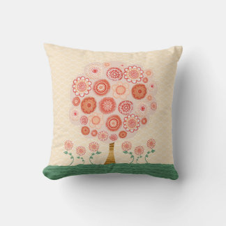 Mandarine Orange Blossom Tree Originelle Kunst-Kis Kissen