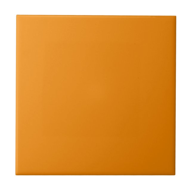 Mandarine Orange Color Tile Fliese (Vorderseite)