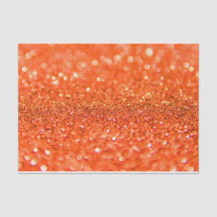 Mandarine Orange Glitzer Design Seidenpapier