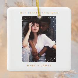 Mandarine Orange | Leichtes und Verheiratetes Foto Keramikornament