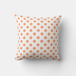 Mandarine Orange Polka Dots Circles Kissen