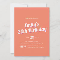 Mandarine Orange | Retro Summer Birthday Party