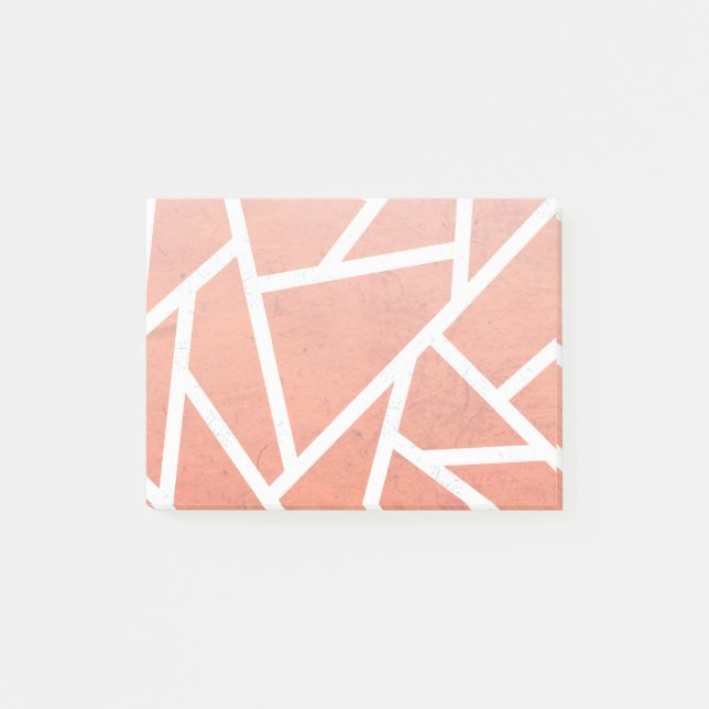 Mandarine-Orangenmosaik Post-it Klebezettel (Vorderseite)