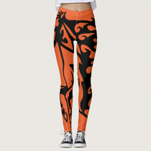 Mandarine Pony Horse Bronco Steed Lineart Leggings