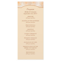 Mandarine Rose Personalisiert Hochzeitsprogramm