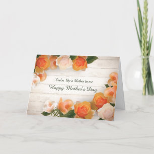 Mandarine Rose wie eine Mutter Karte