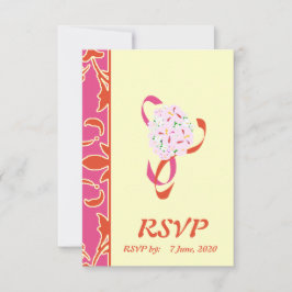 Mandarine Tango, Rosa, UAWG Wedding Card Einladung