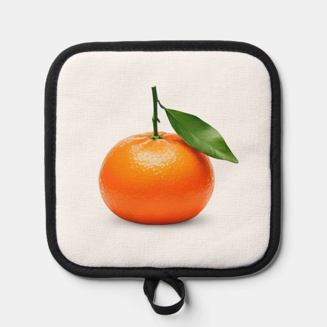 Mandarine Topflappen (Vorderseite)