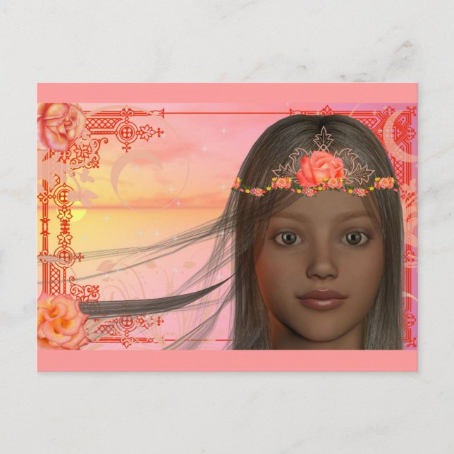 Mandarine Träumen Postkarte (Vorderseite)