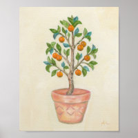Mandarine Tree Art Print