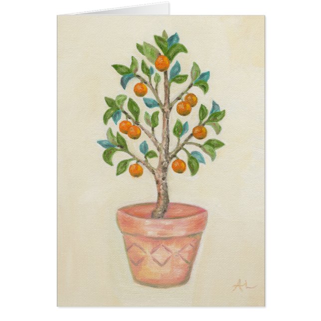 Mandarine-Tree-Karte (Vorne)
