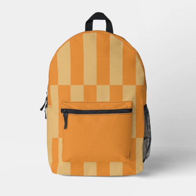 Mandarine- und Wheatbeermuster Bedruckter Rucksack (Vorderseite)