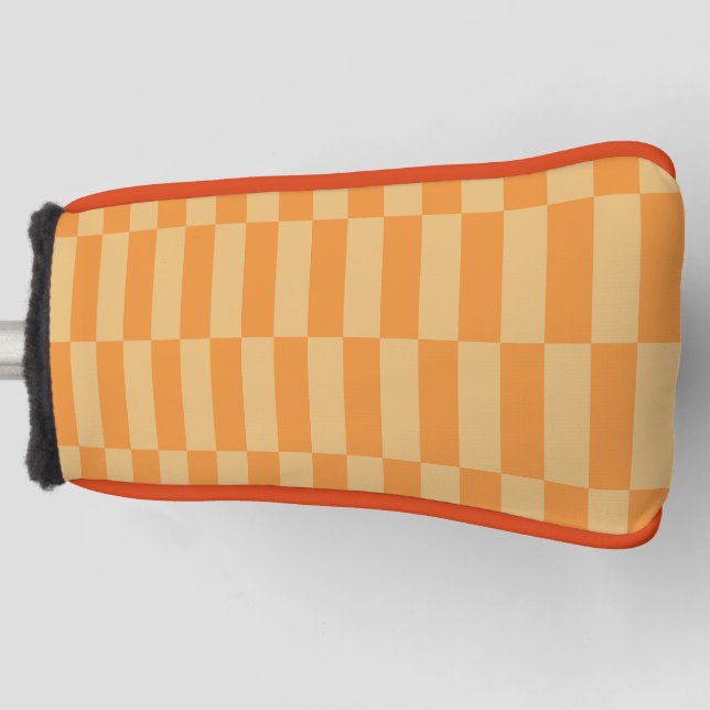 Mandarine- und Wheatbeermuster Golf Headcover (Vorderseite)