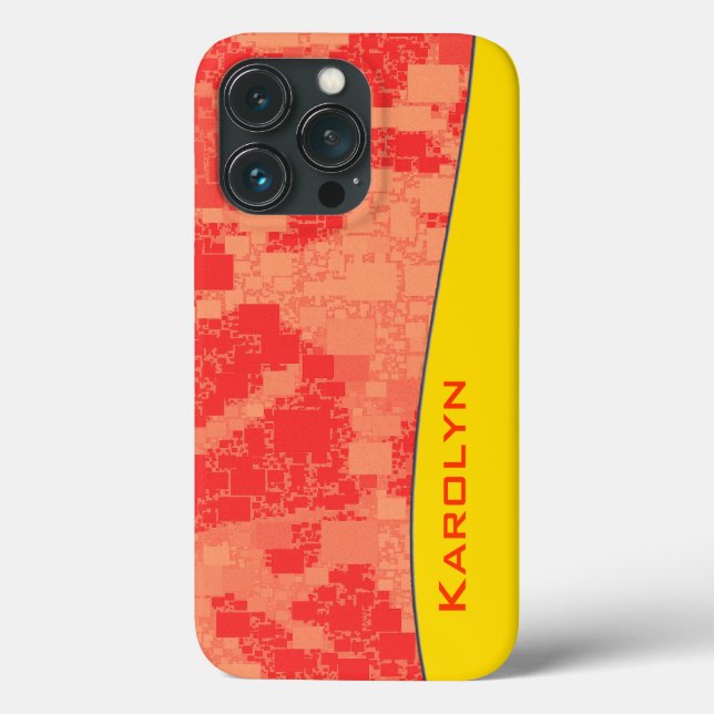 Mandarine Zeal Tiled Artwork Case-Mate iPhone Hülle (Rückseite)