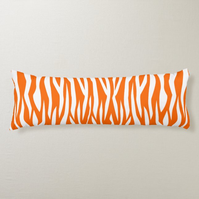 Mandarine Zebra Seitenschläferkissen (Vorderseite)