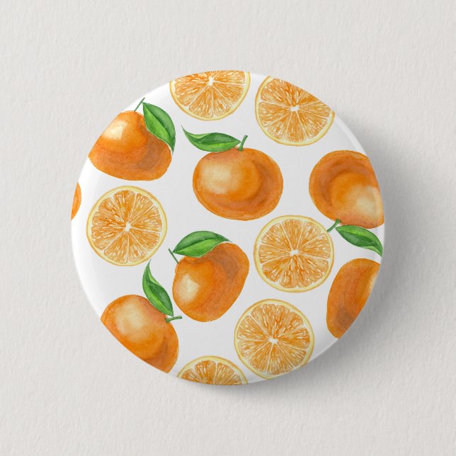 Mandarinen Button (Vorderseite)