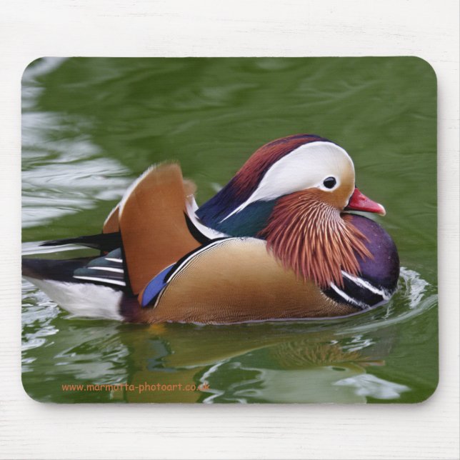 Mandarinen-Ente Mousemat Mousepad (Vorne)