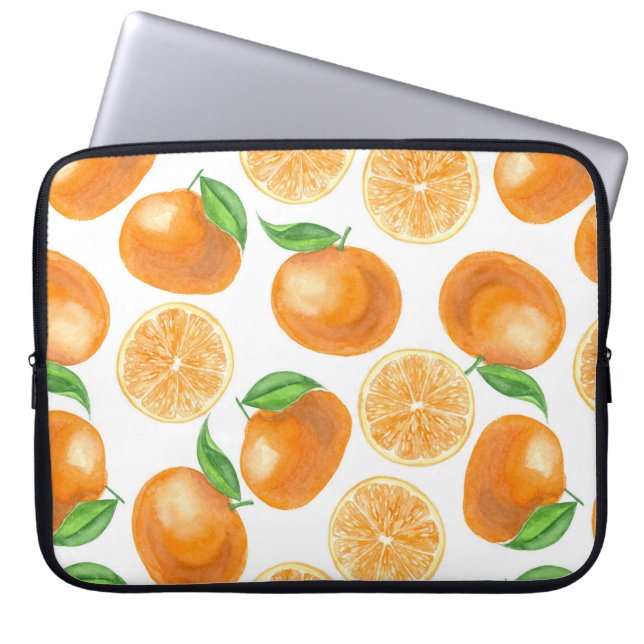Mandarinen Laptopschutzhülle (Vorderseite)