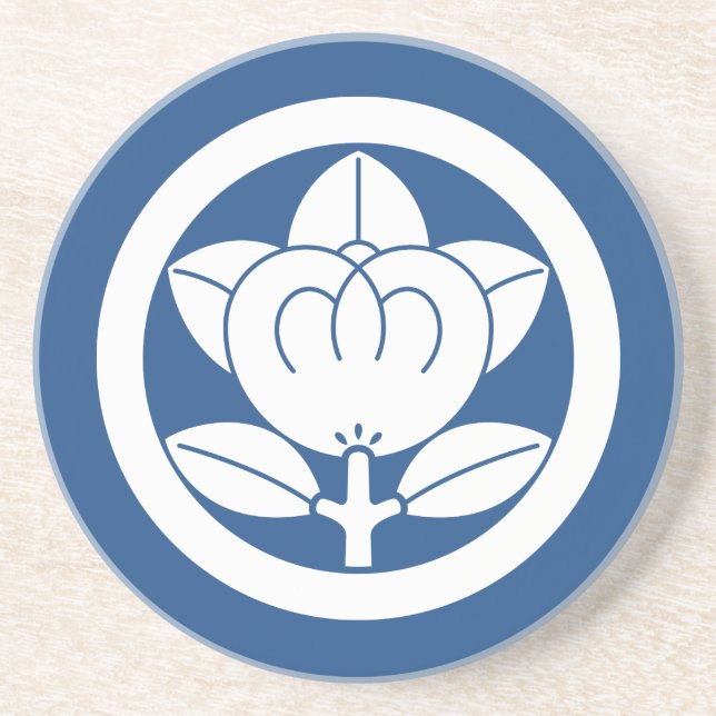 Mandarinenorange Getränkeuntersetzer (Vorne)