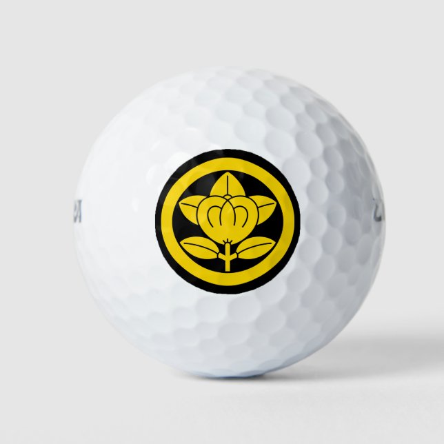 Mandarinenorange Golfball (Vorderseite)