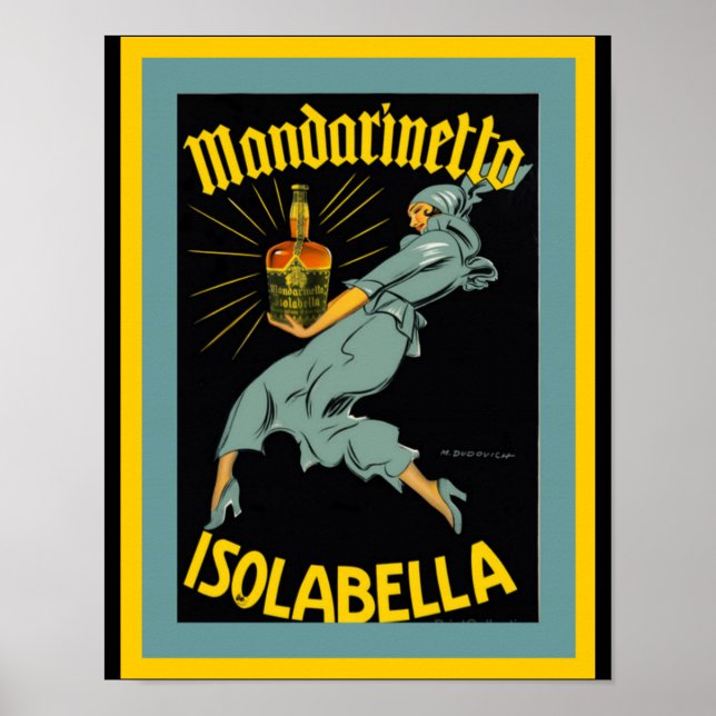Mandarinetto Isolabella Vintage Ad Poster (Vorne)