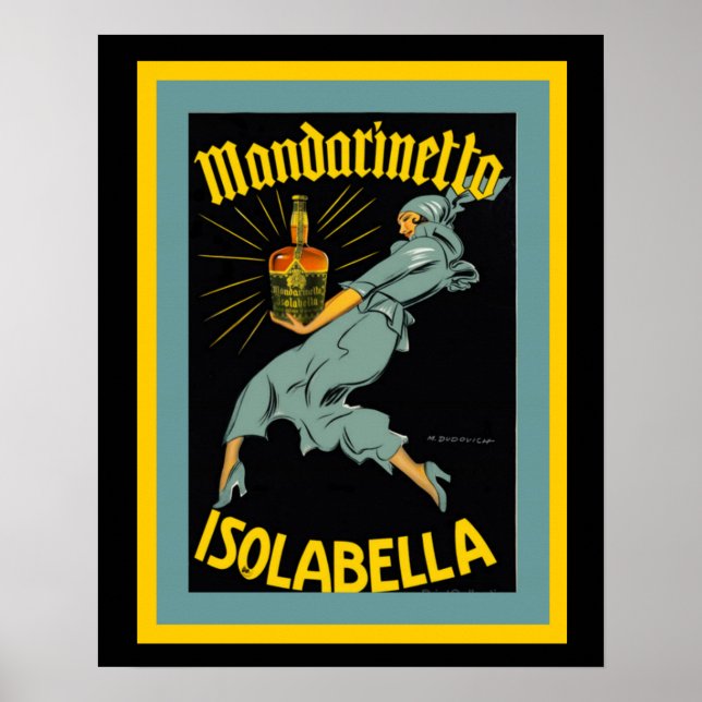 Mandarinetto Isolabella Vintage Ad Poster (Vorne)