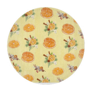 Mandarins Pattern Schneidebrett