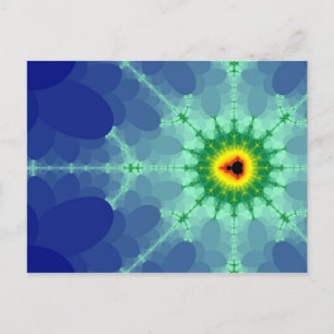 Mandel auf einer Lilly Pad Postkarte